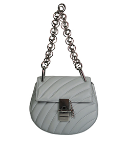 Drew Bijou Mini Bag,Grey,Leather,Strap,AC,DB,4,03185765-56,(10)